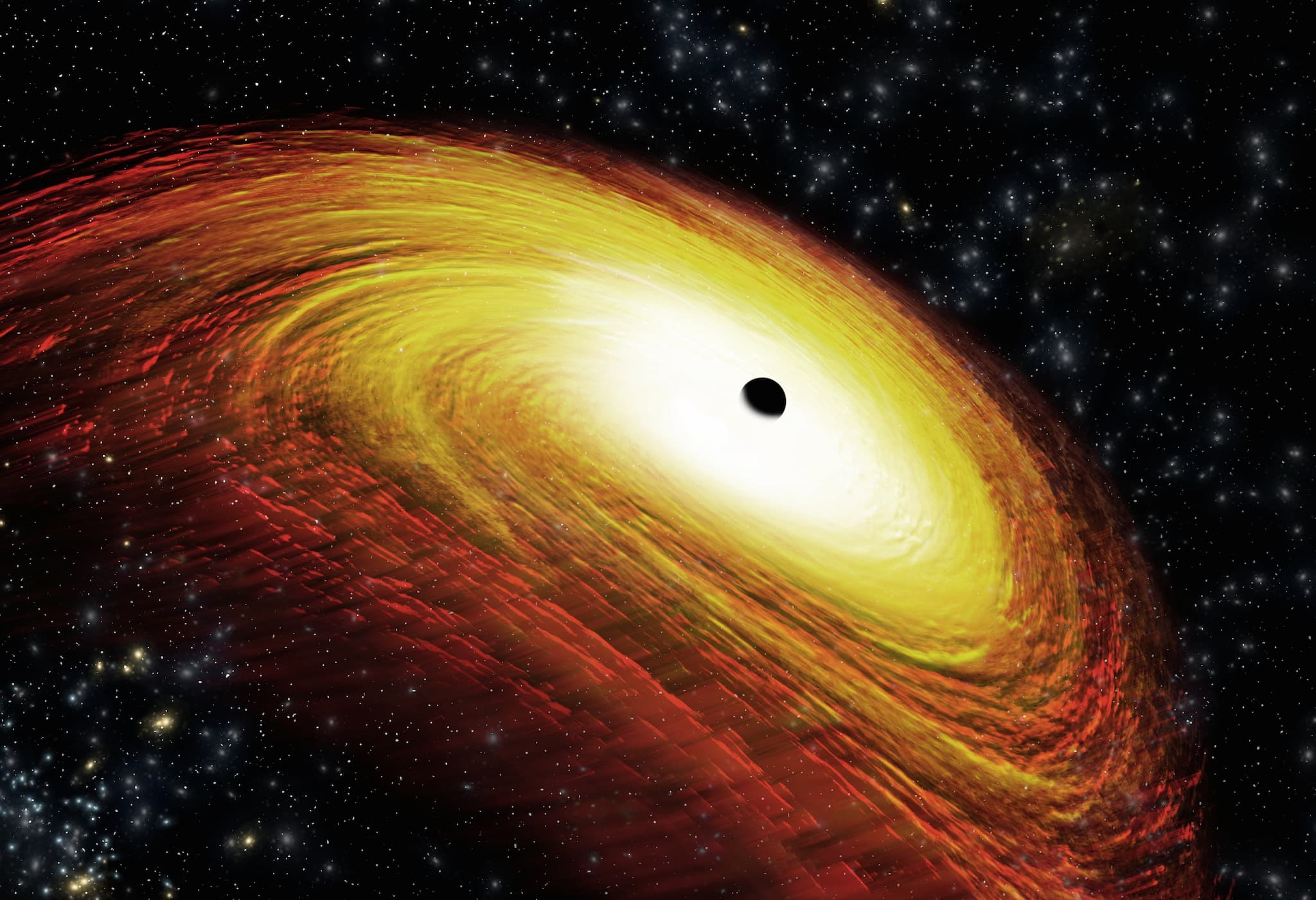 Image credit: Illustration: CXC/M. Weiss; X-ray: NASA/CXC/NRAO/D.-C. Kim; Optical: NASA/STScI