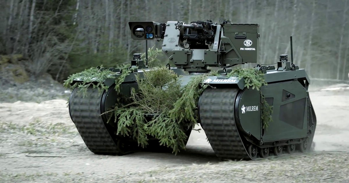 This Tank-Like Machine Gun Robot Is Straight out Of "Terminator"