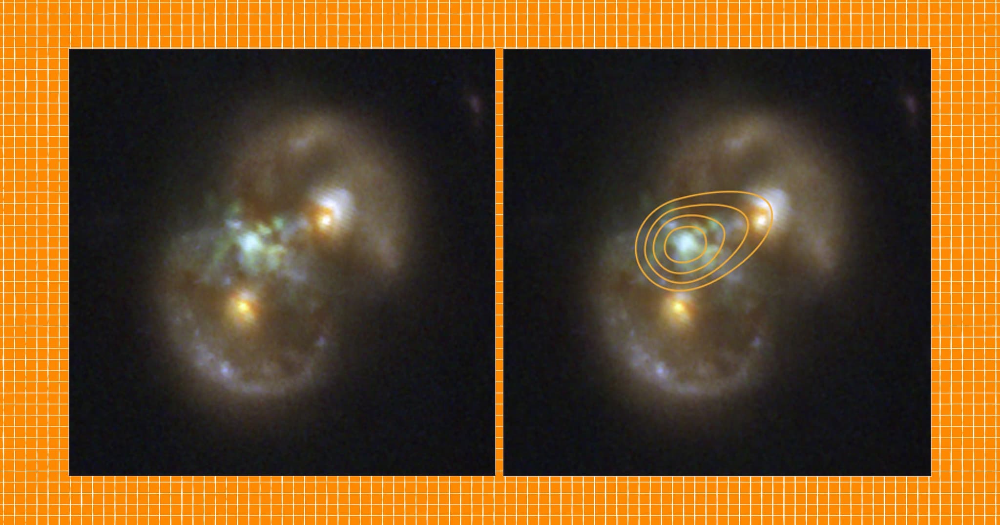 NASA, ESA, CSA, STScI, VLA, P. van Dokkum (Yale University) / Futurism