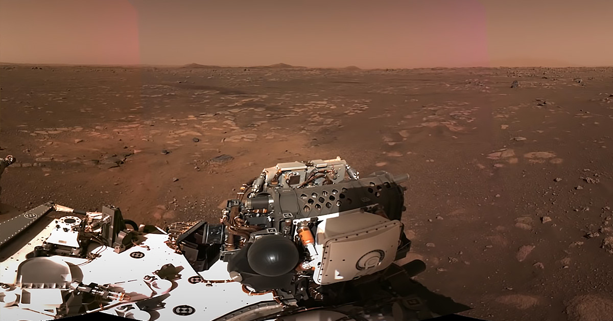 Mars rover landing