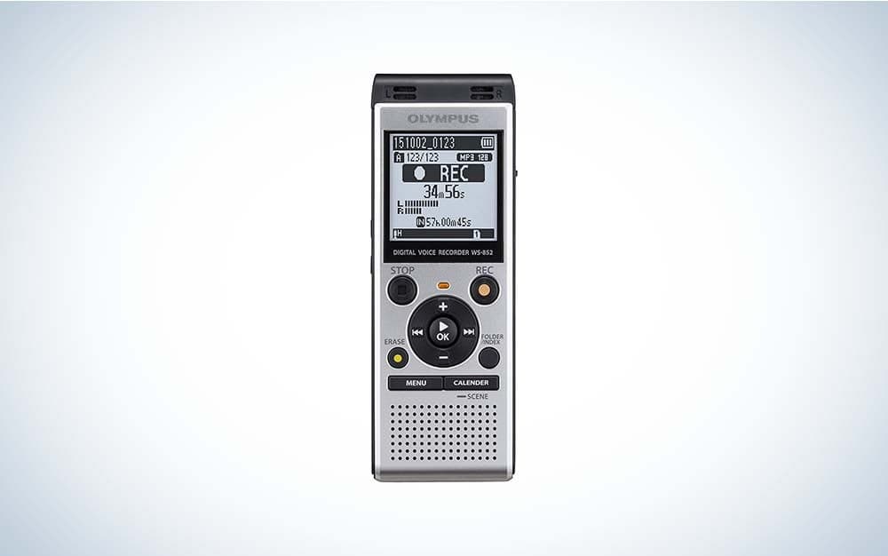 Olympus WS 852 is the best voice recorder for lectures.