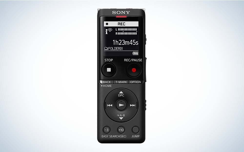 Sony ICD-UX570 is the best voice recorder overall.