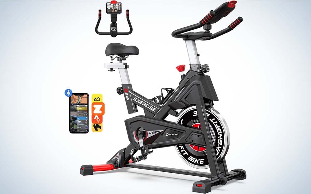 The PooBoo C505 is the best indoor exercise bike for streaming.