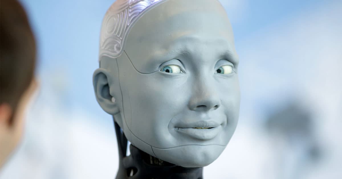 Robot Squirms When Asked If It Will Rebel Against Humans