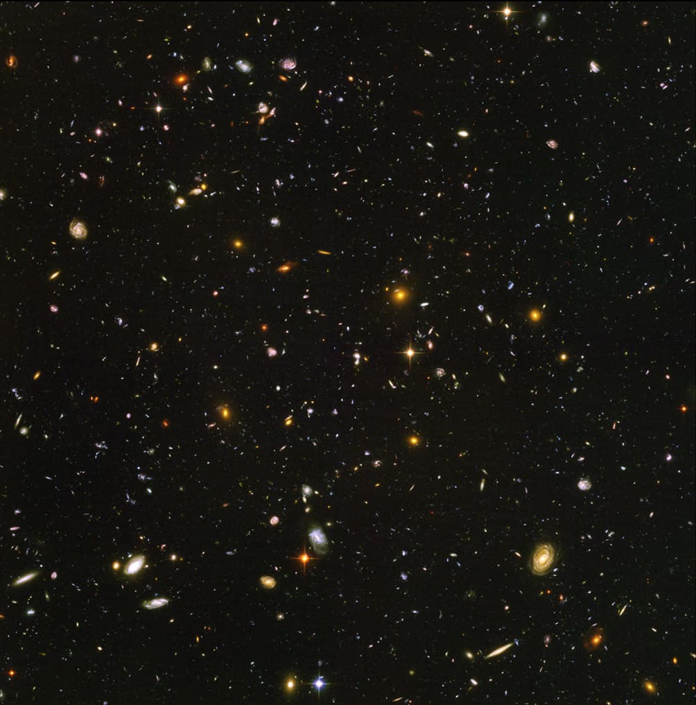 Campo ultra profondo dell'universo ripreso da Hubble / NASA