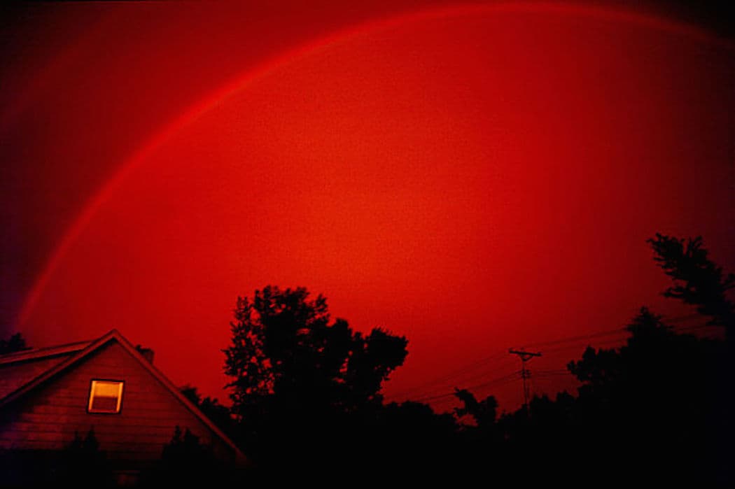 Red Rainbow at Sunrise