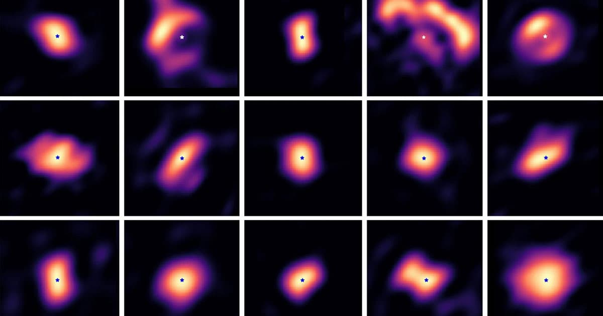 An team of astronomers has managed to take some extremely rare images of the process of planetary systems being born hundreds of light-years away.