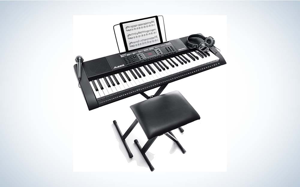 Alesis Melody is the best keyboard for beginners on a budget.