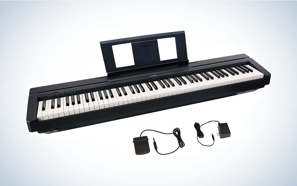 Yamaha P45 88-Key Weighted Digital Piano is the best keyboard for beginners who are adults.