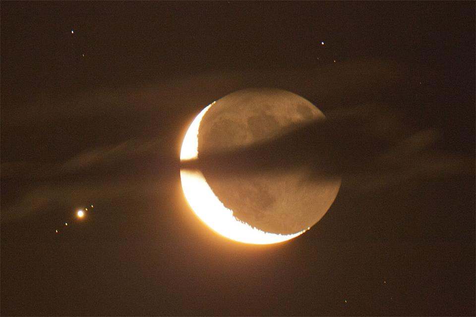 Moon and Jupiter