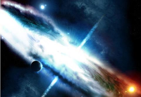 Artist's rendition of quasar via NASA