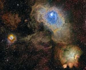 NGC 6559, Trifid and Lagoon Nebulae