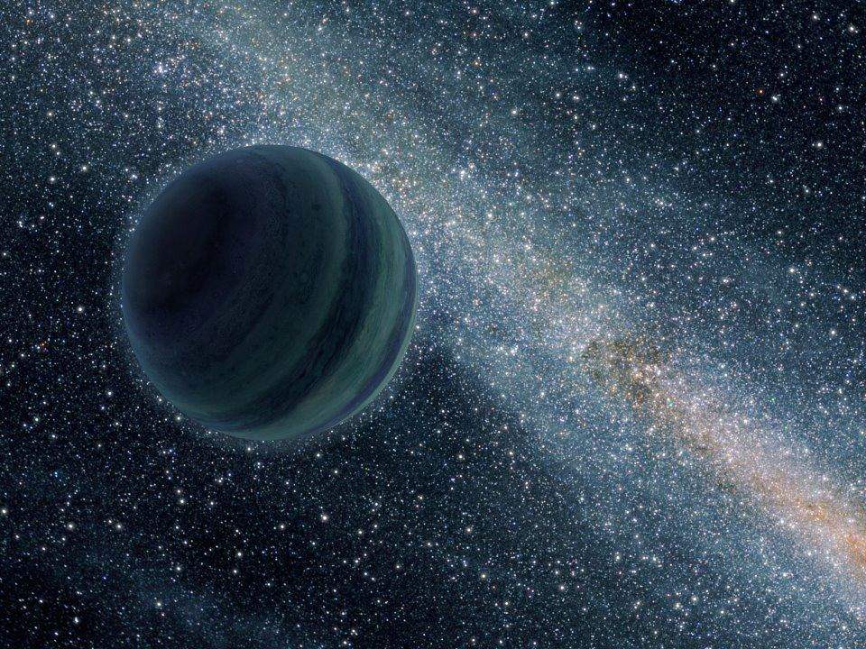 Artist's depiction of rogue gas giant planet. (Credit: ASA/JPL)
