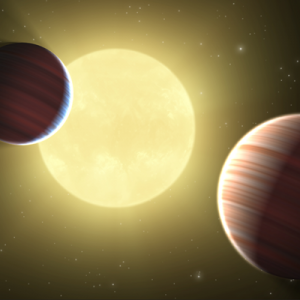 Artist's rendition of the Kepler planets