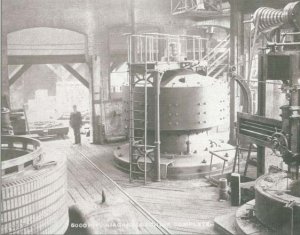 Tesla designed the first hydro-electric power plant in Niagara Falls. This was the final victory of Tesla's Alternating Current over Edison's Direct Current