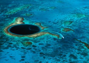 The Great Blue Hole in Belize via discovery