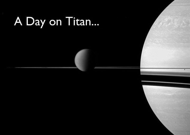 Titan and Saturn via NASA