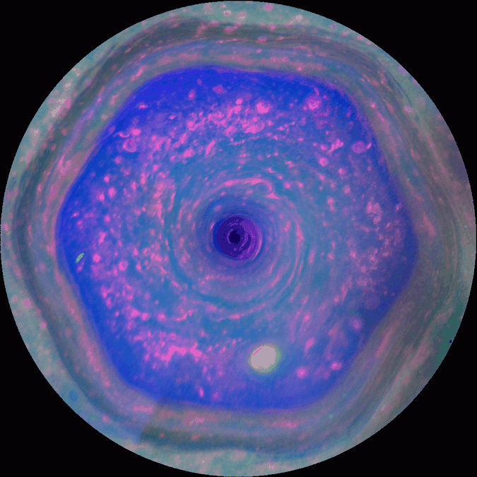 GIF of Saturn's Storms (Credit: NASA)