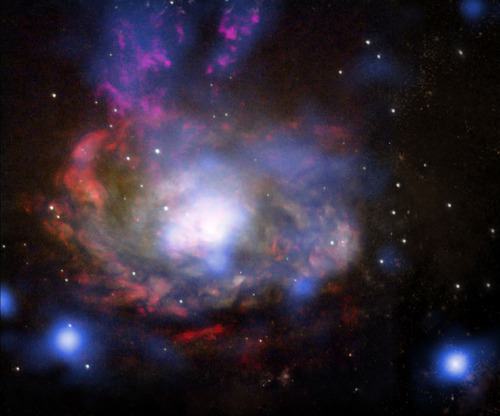 Image Credit: X-ray (NASA/CXC/Columbia/F.Bauer et al); Optical (NASA/STScI/ UMD/A.Wilson et al.)