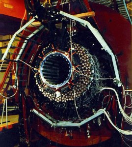 a house-sized detector at the Brookhaven National Laboratory that documented a rare mode of decay of particles called kaons, constituents of matter.