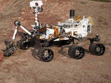 A full scale test model of the famous Curiosity rover. Image Credit: NASA