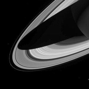 How a shadow might look (Credit: Cassini Imaging Team, SSI, JPL, ESA, NASA)
