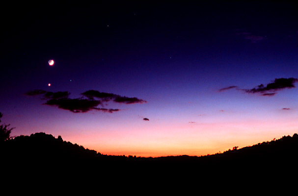 Moon, Venus, Regulus Conjunction