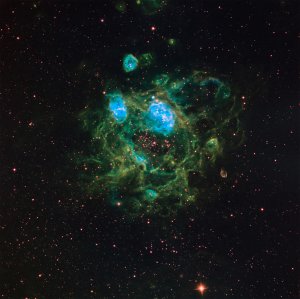 NGC 1760 taken using a narrowband filter 9Image Credit: Don Goldman)