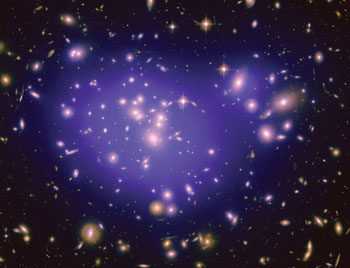 Image Credit: NASA, ESA, E. Jullo (Jet Propulsion Laboratory), P. Natarajan (Yale University), and J.-P. Kneib (Laboratoire d'Astrophysique de Marseille, CNRS, France) ACKKNOWLEDGEMENT: H. FORD AND N. BENITEZ (JHU), & T. BROADHURST (TEL AVIV)