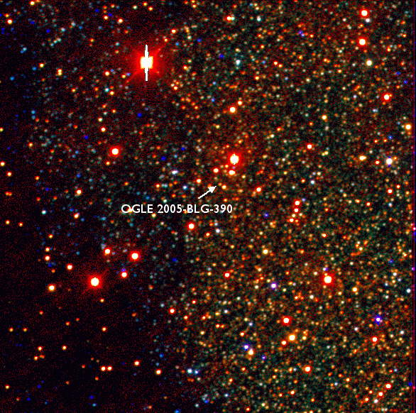 True-colour image of the field around OGLE 2005-BLG-390 via NASA