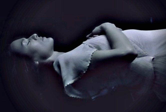 Yet it, sadly, looks nothing like this (Lena Heady in "The Mortal Instruments: City of Bones," in a magically induced state of suspended animation)