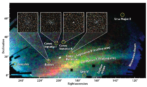 An illustration showing Segue 1's composition compared to that of  other stars (Credit: V. Belokurov)