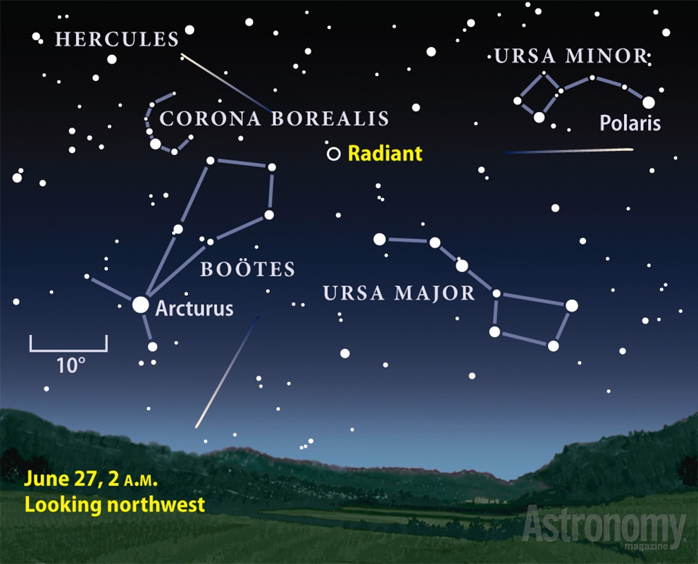 Where to watch the Bootids. Image via Roen Kelly