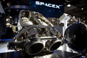 Close-up of the SuperDraco thrusters. Photo Credit: SpaceX