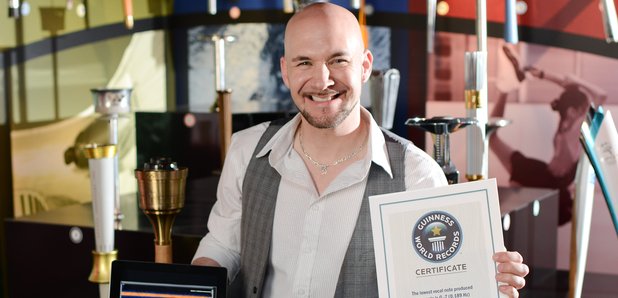 Tim Storm with Guinness Record. Image source
