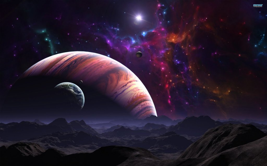 Artist's rendition of alien worlds. Image by mKalty