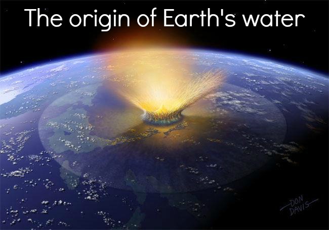 Photo Credit: artist’s conception of an asteroid impact by Don Davis