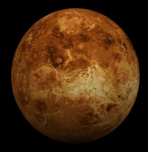 Global view of the surface of Venus (via NASA)
