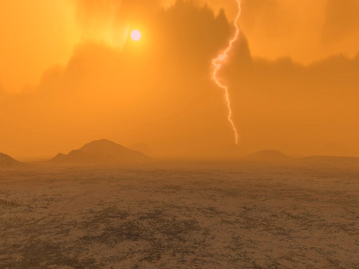 Artist's rendition of Venus' surface via NASA