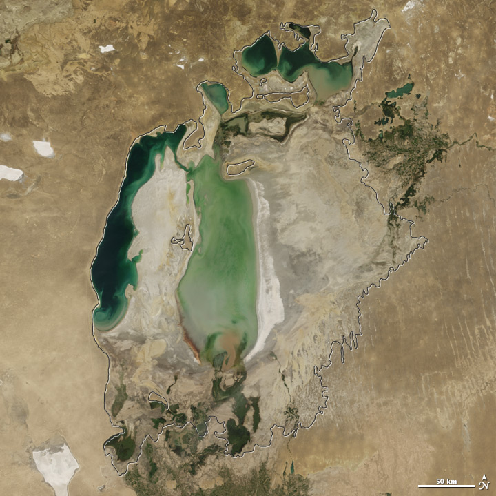 aral sea 2005