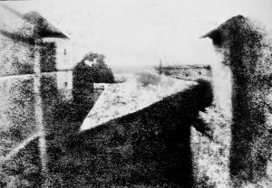 First image ever taken. Credit: Niépce