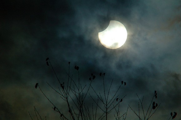 An artistic view of the Partial Solar Eclipse, October 23, 2014. Credit and copyright: A Nartist
