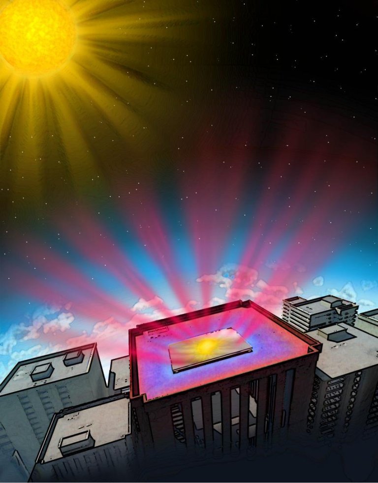 Engineers Invent High-Tech Mirror That Beams Heat Away From Buildings And Into Space