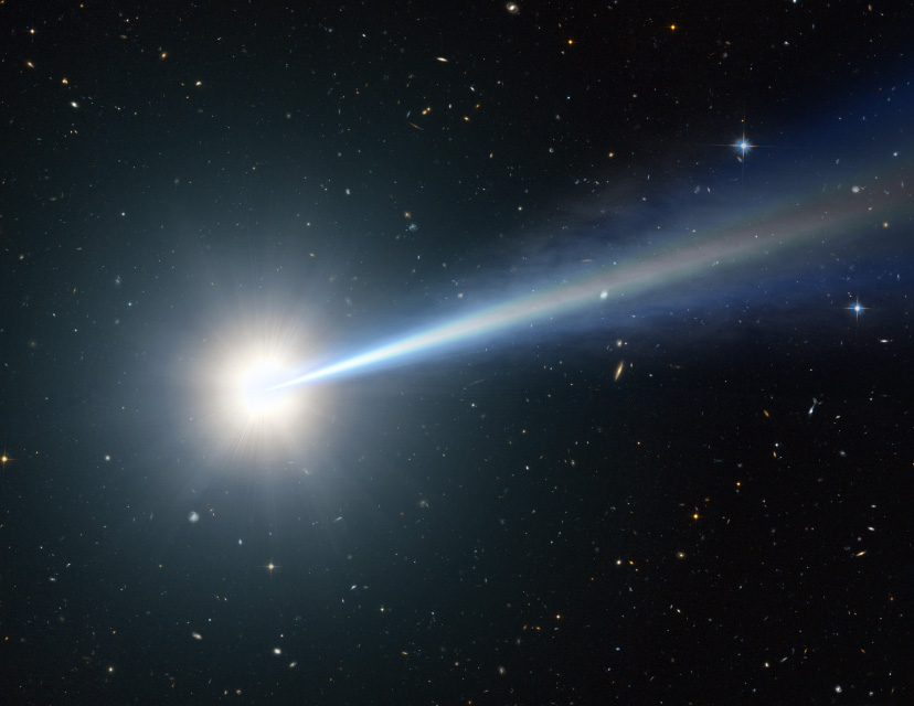 NASA depiction of a Quasar. Image credit: NASA