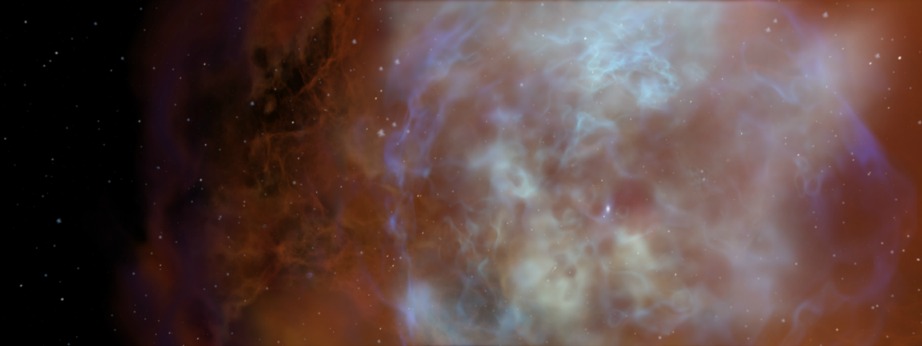 This is a conceptual image of a nebula. Nebulas are vast clouds of gas and dust ejected from the explosions of dying stars. Scientists think the solar system formed when a nearby exploding star disrupted material in a nebula, causing part of it to collapse under its own gravity. Image Credit: NASA's Goddard Space Flight Center Conceptual Image Lab