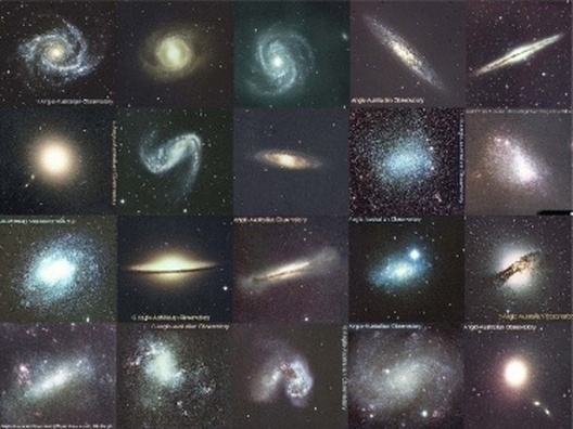 A stunning collection of different galaxies (Credit: Hubble/NASA/ESA/ESO)