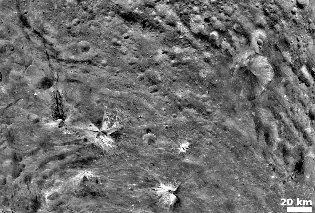 Close-up of the surface of Vesta as seen by the Dawn spacecraft. Image Credit: NASA/JPL-Caltech