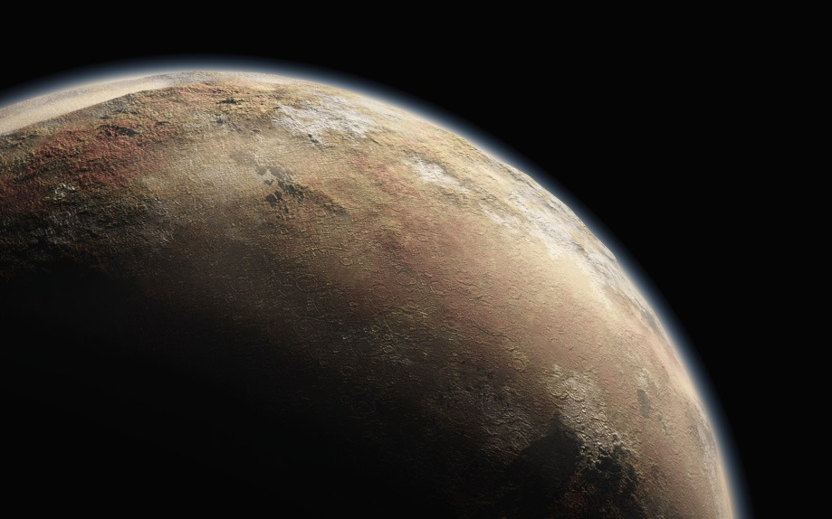 Artist's rendering of Pluto. Image credit: NASA.