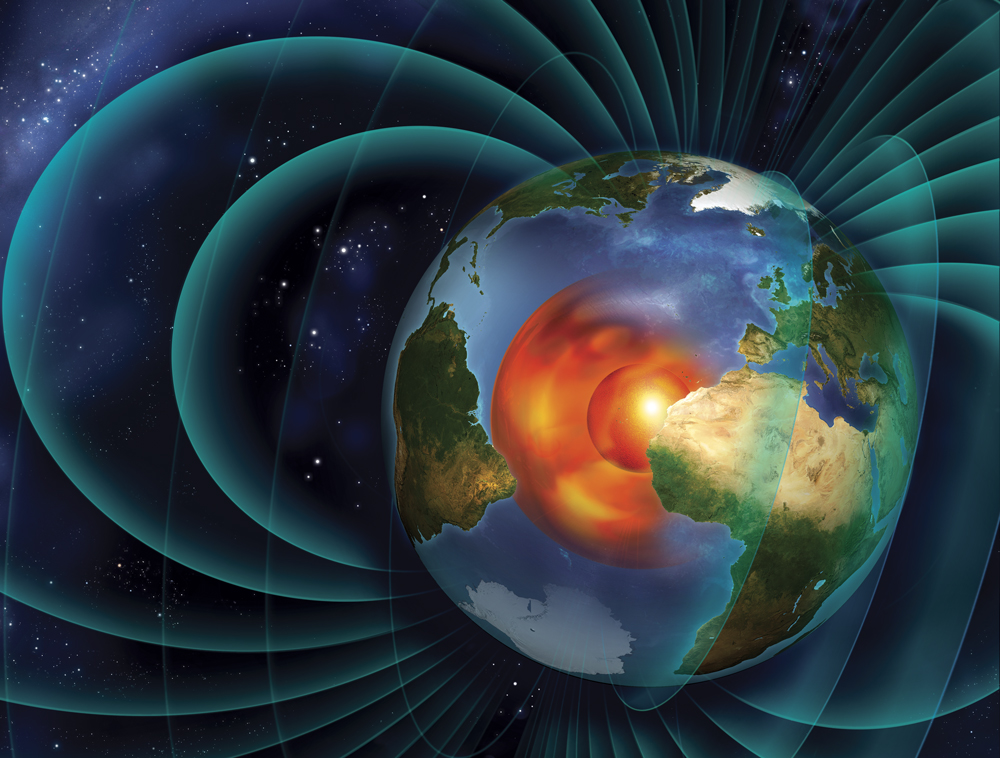 Diagram of Earth's Magnetic Field  (Credit: Roen Kelly)