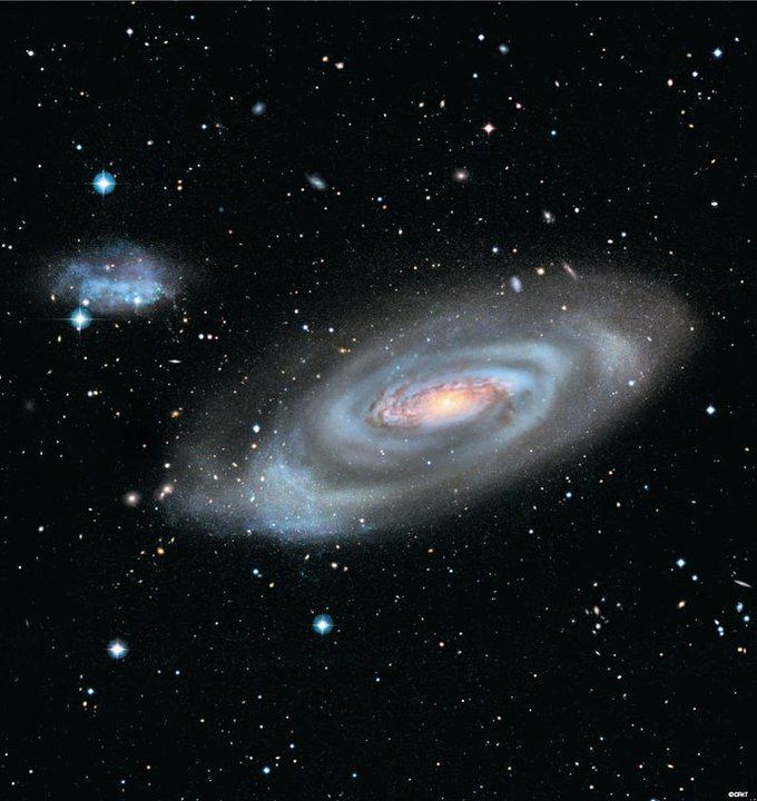 M90 and IC 3583 (Credit: Canada-France-Hawaii Telescope/Coelum)